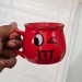 Cute Emoji Ceramic Coffee Mug - 250ml - Red Color